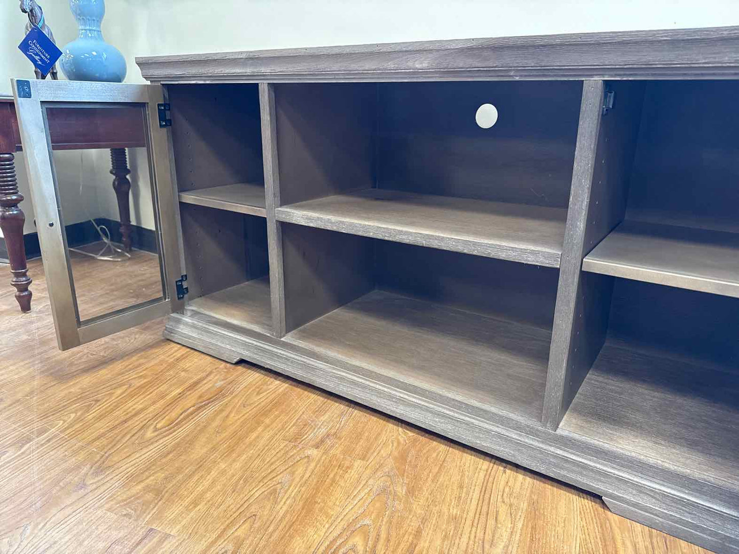 Weathered Wood Media Console