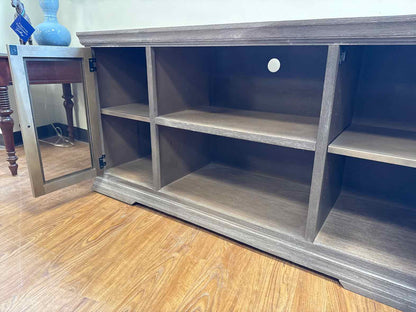 Weathered Wood Media Console