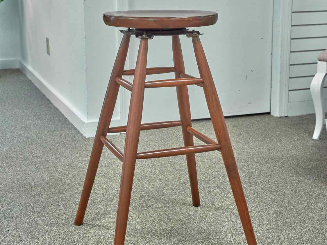 Set of Four Benchmade Cherry Bar Stools