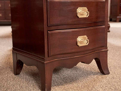 Continental Furniture Solid Mahogany 2 Drawer Nightstand