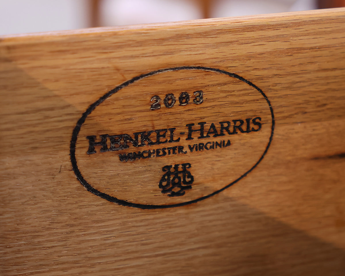 Henkel Harris Inlaid Mahogany Server with Brass Gallery Rail