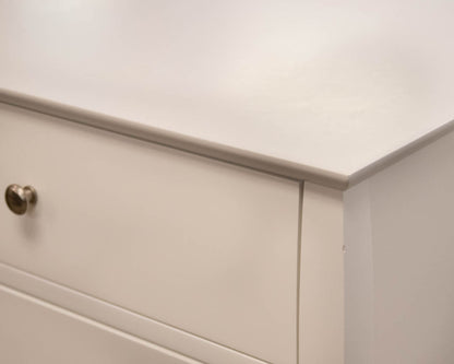 Pair of Crate & Barrel 'Mason' White 2 Drawer Nightstand