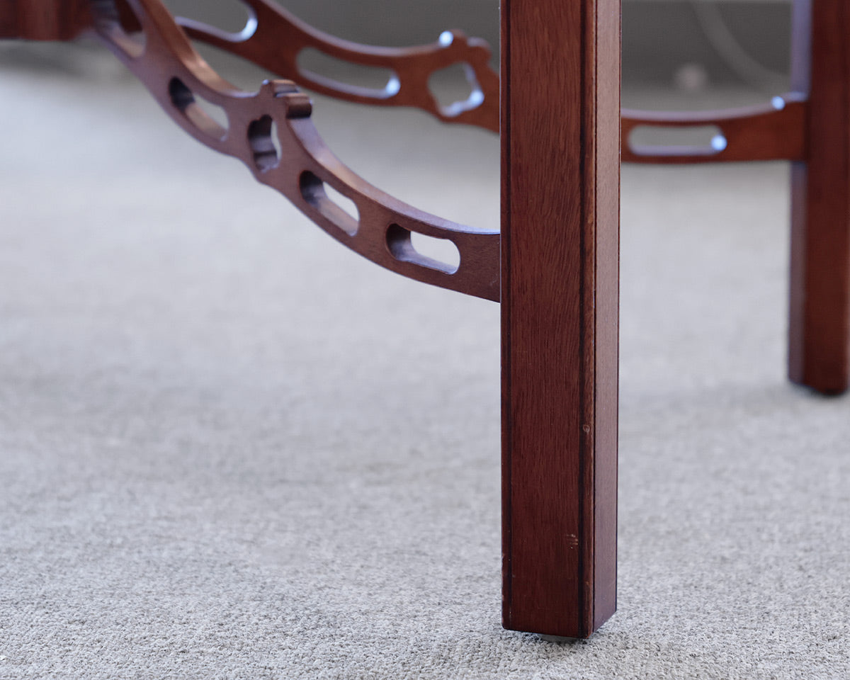Kindel Chippendale Style Mahogany Tea Table
