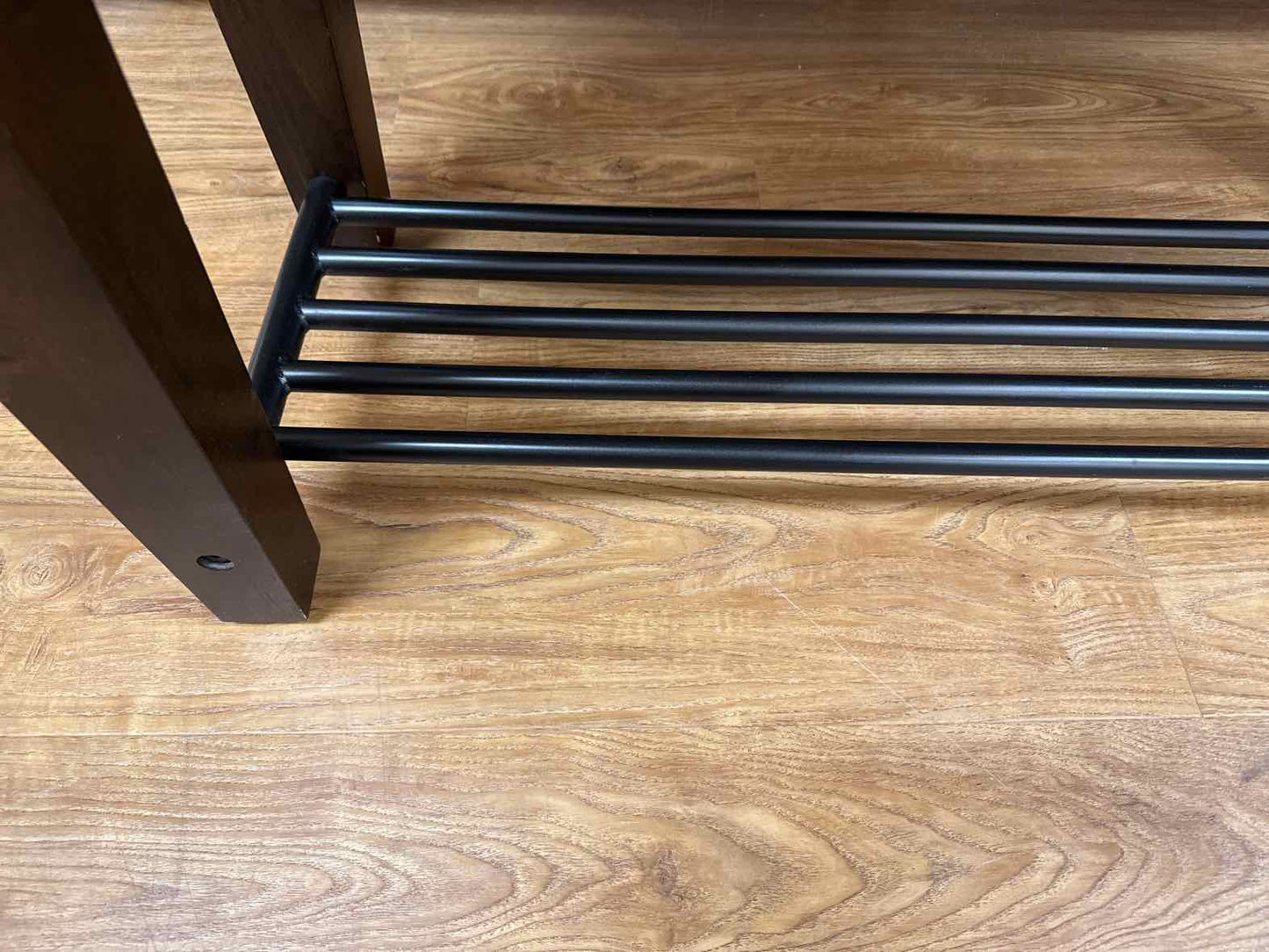 Espresso Console with Gallery Shelf