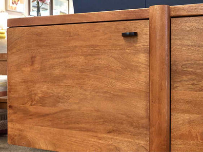 West Elm 'Otto' Four Door Media Furniture in 'Acorn'