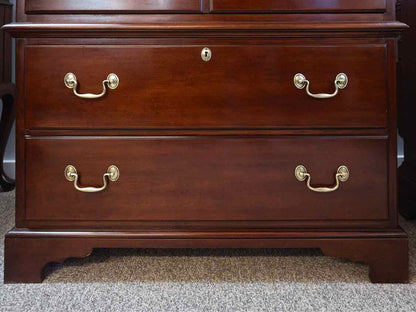 Mahogany Chest on Chest with  6 Drawer & Brass Hepplewhite Handles