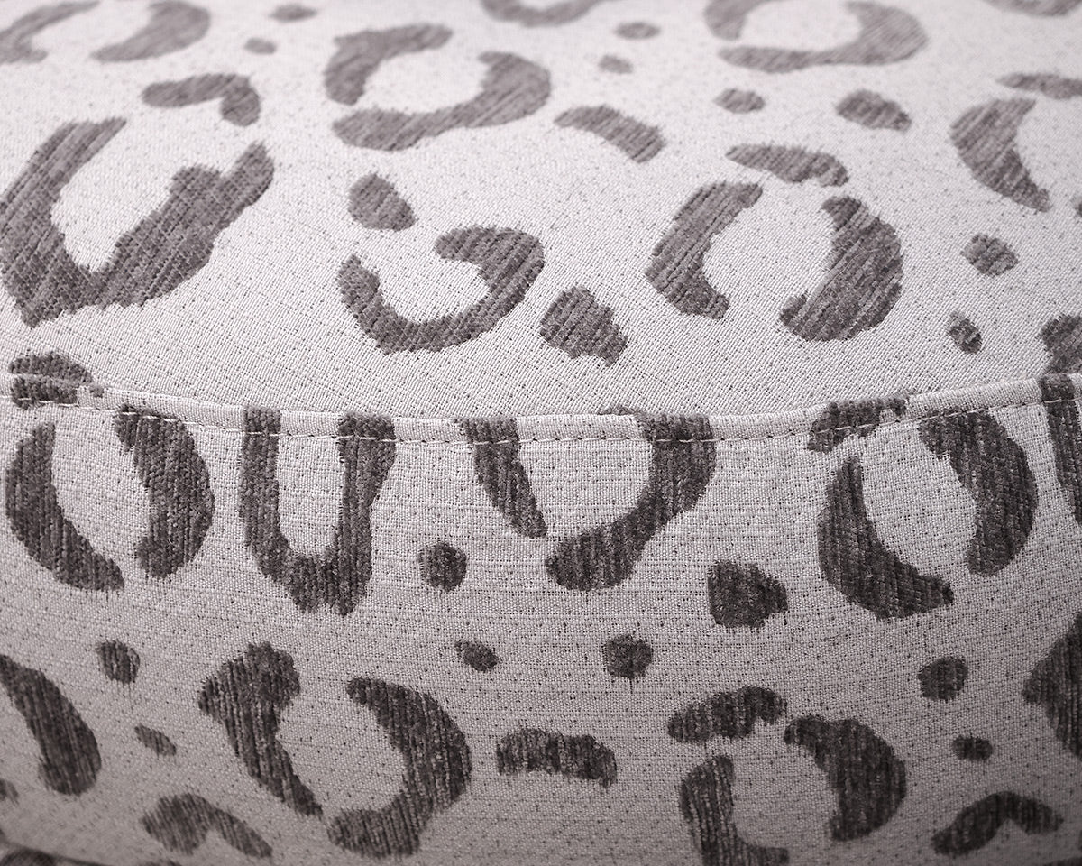 Pair of MCM Animal Print Upholstered Swivel Chairs