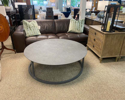 Restoration Hardware 'Mercer' Round Cocktail Table