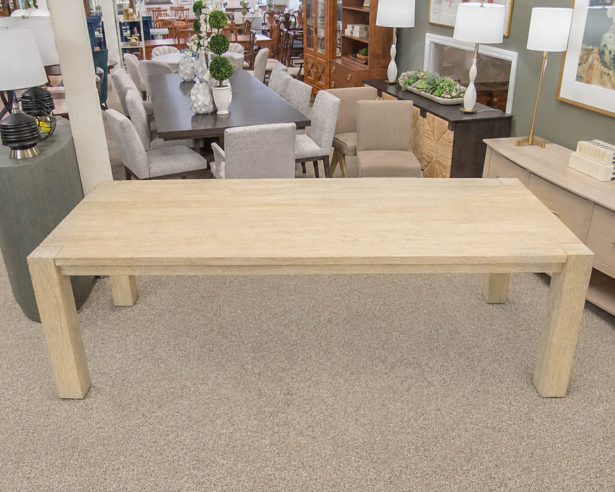 Restoration Hardware Marbella Teak Rectangular Dining Table Light Wood