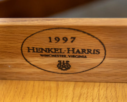Henkel Harris Pembroke 2-Drawer Mahogany Dropleaf Side Table