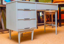Mid Century Desk in 'Ice Blue' Finish