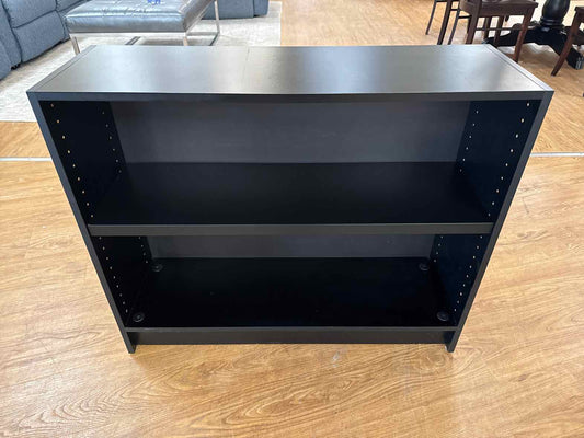 Black Two Shelf Bookcase
