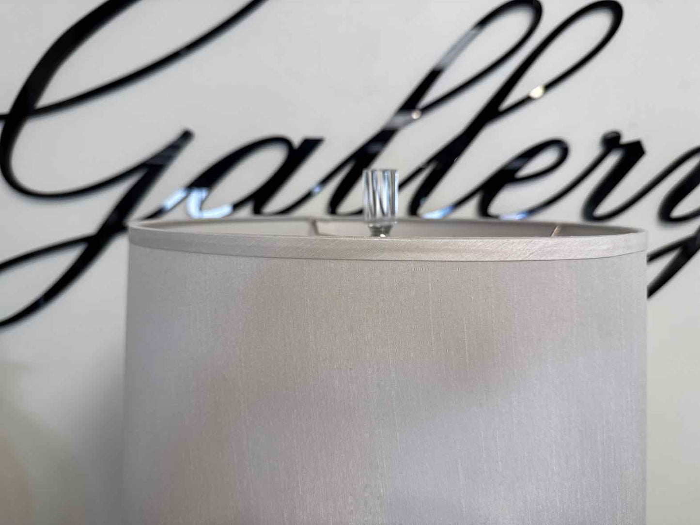 Curved Table Lamp with Crystal Base