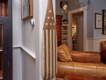 Wooden Oar In Cream Stripes & Stars  Finish