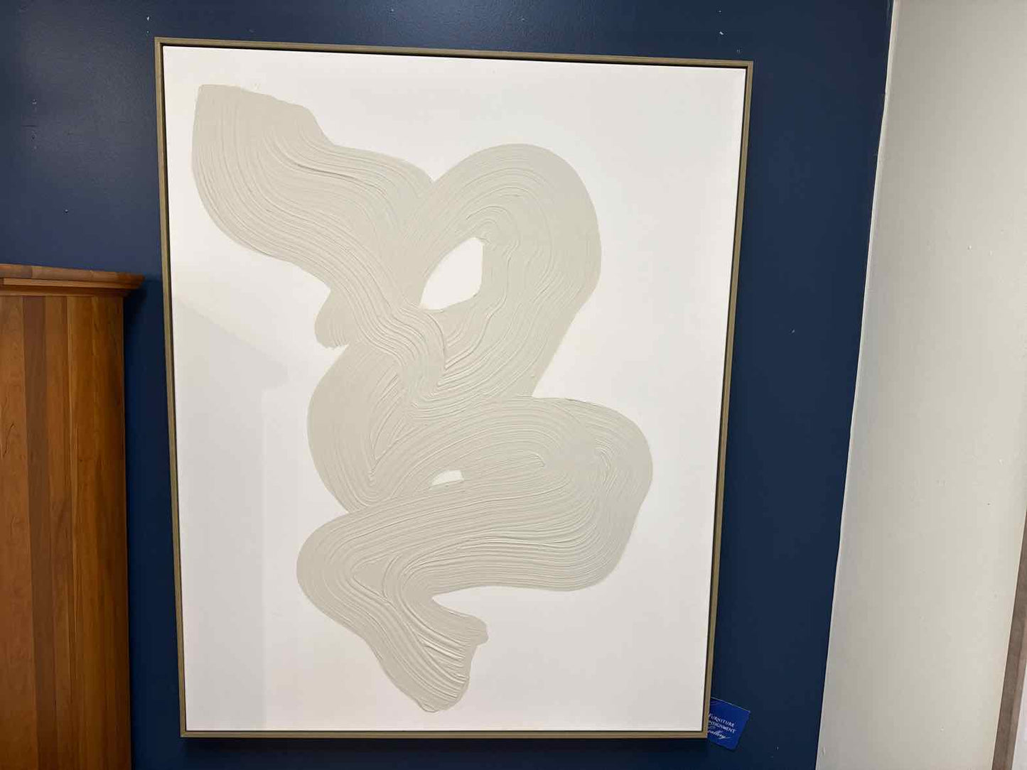 Neutral Swirl Abstract Art