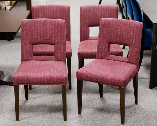 Set of 4 Room & Board Upholstered Dining Room Chairs