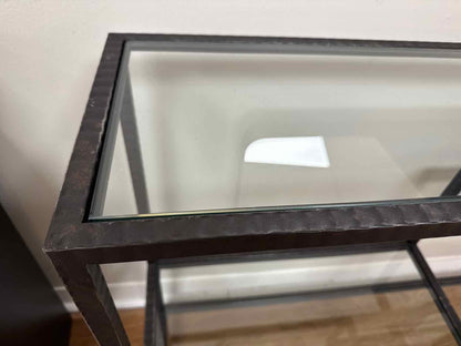 Uttermost 'Leo' Glass Top Console