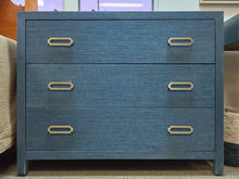 Mitchell Gold + Bob Williams Navy Wrapped Raffia Chest