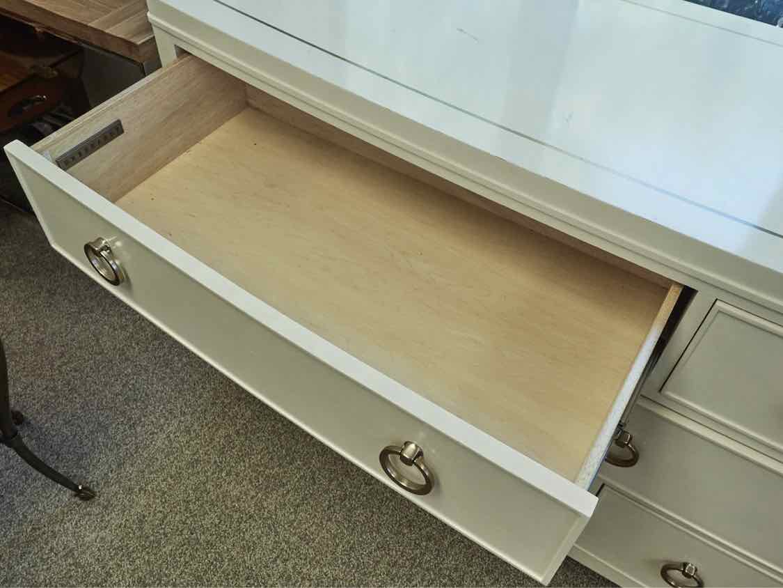 Bernhardt Ivory Nine Drawer Dresser