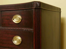 Manson's Solid Mahogany Serpentine 6 Drawer Chest