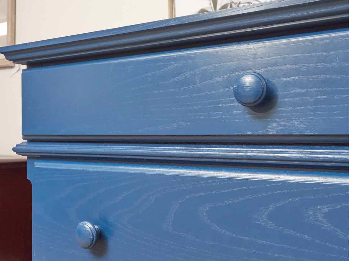 Vermont Tubbs Blue Finish 5 Drawer  Chest