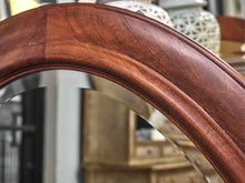 Oval Mirror in Bourbon Finish