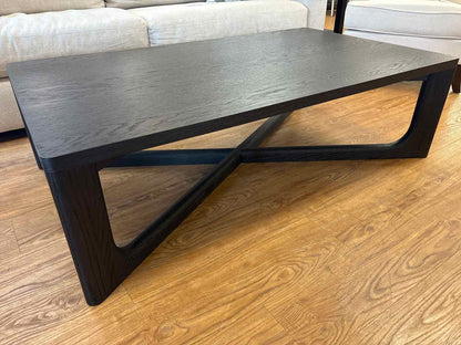 RH 'Breton' Cocktail Table in Black Oak