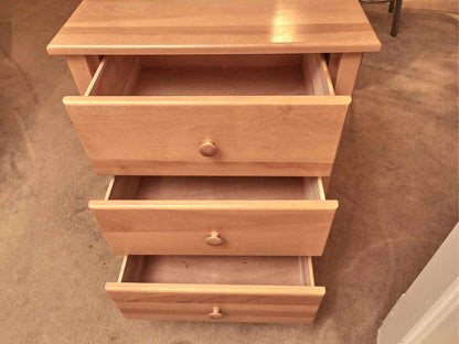 College Woodwork Canada Natural Cherry 3 Drawer  Chest