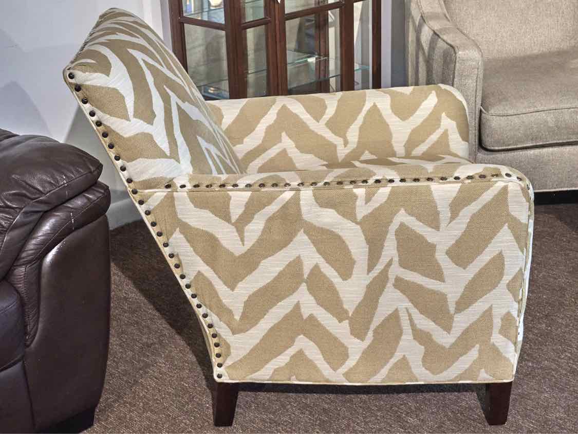 Dillon & Co. Upholstered 'Barney Saffron' Nailhead Trim Chair