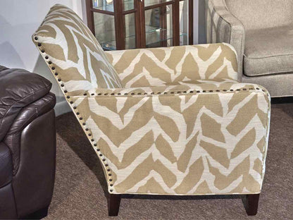 Dillon & Co. Upholstered 'Barney Saffron' Nailhead Trim Chair