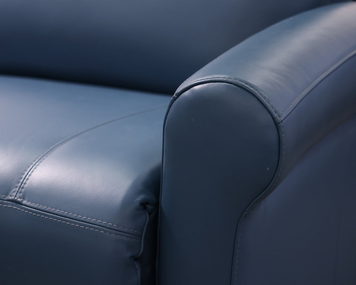 Circle Furniture Elran Robins Egg Blue Dual Reclining Loveseat