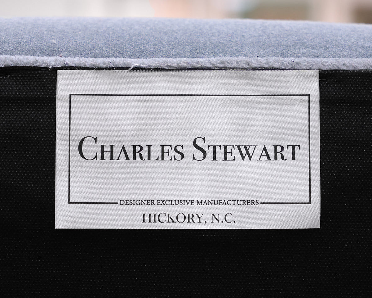 Pair of Charles Stewart Upholstered Dining Chairs