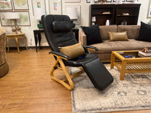 Black Leather Stressless Recliner