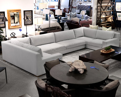Restoration Hardware 'Modena' Track Arm U-Sectional