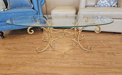 Oval Glass Cocktail Table