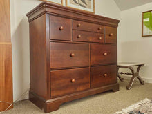 Stanley Cherry Stain Seven Drawer Mule Chest