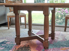 Ethan Allen Distressed Round  Dining Table