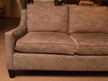 Highland House  Slope Arm Grey Fleck Upholstered Loveseat