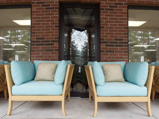 Pair of McKinnon & Harris duVal Alexander Outdoor Club Chairs