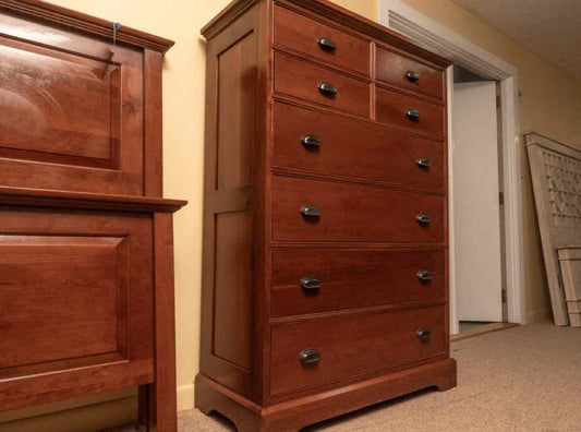 Mission Style Cherry 8 Drawer  Chest