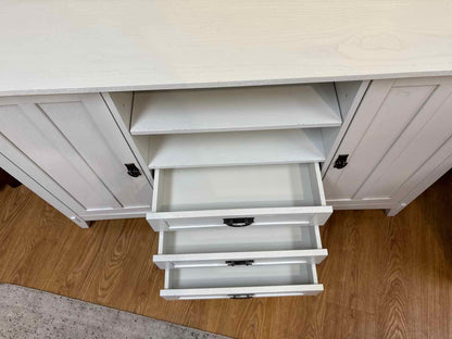 White Farmhouse Style Sideboard