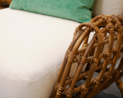 Pair of West Elm 'Savannah' Rattan Chairs