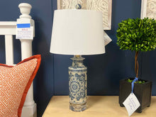 Blue and White Porcelain Phoenix Birdcanton Vase Lamp