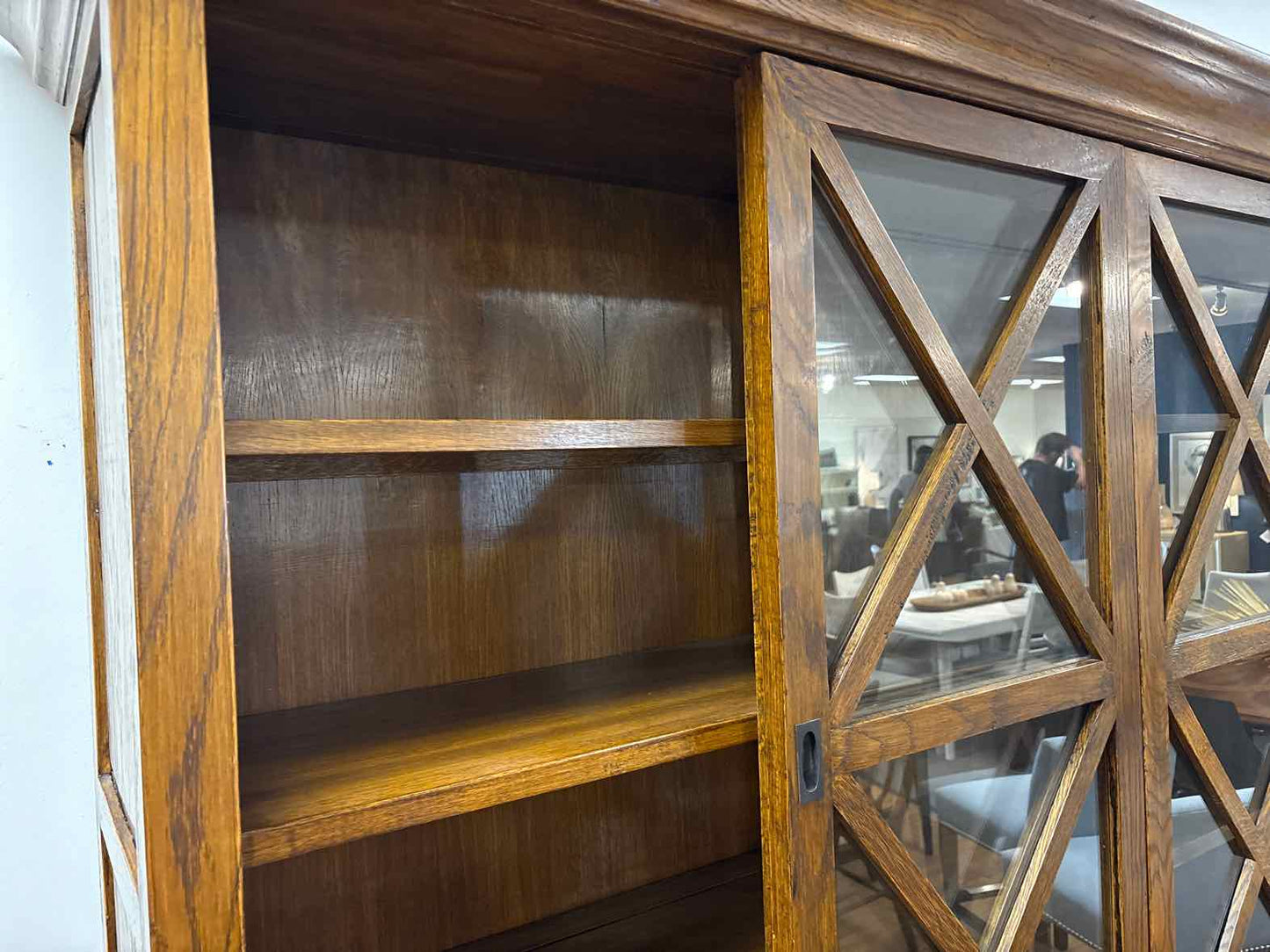 Crate & Barrel Sliding Door China Cabinet