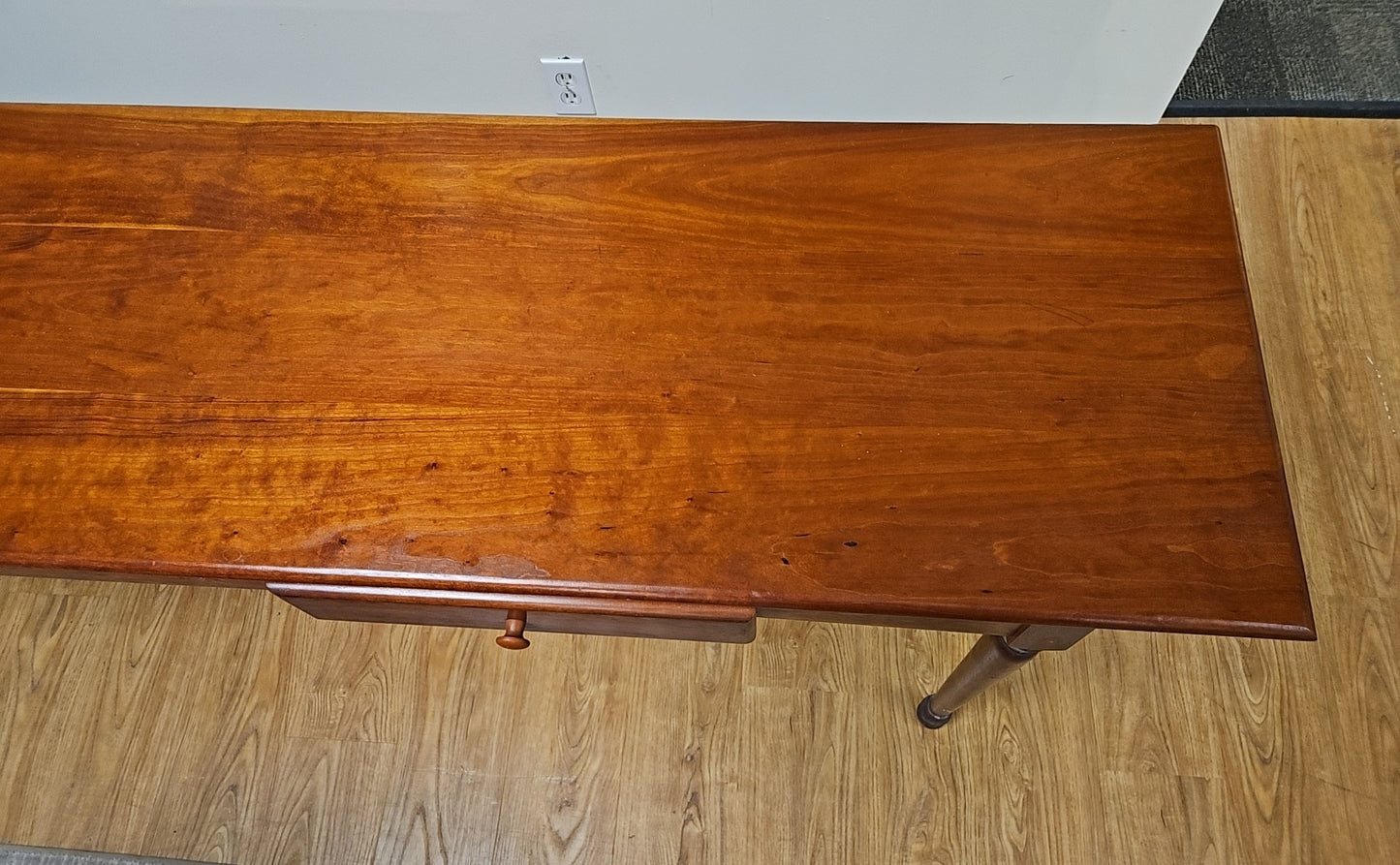 Custom-Made Cherry Drop Leaf Console
