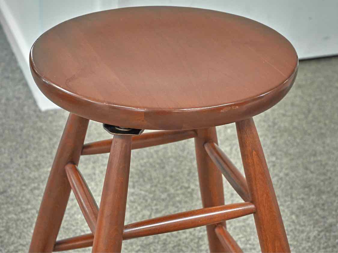 Set of Four Benchmade Cherry Bar Stools