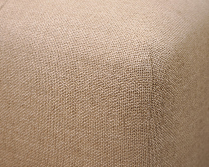 Oatmeal Tufted Upholstered Ottoman