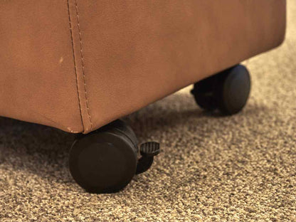 Ekornes Stressless Soft Ottoman Medium in Paloma Taupe Leather