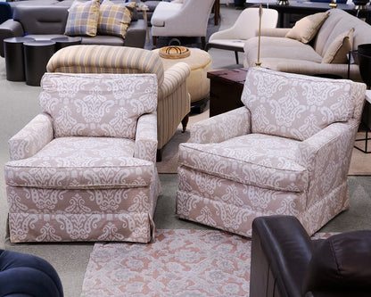 Pair of Ikat Club Chairs