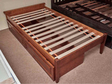 Pottery Barn Cherry Platform 2 Drawer Storage  Twin Bed